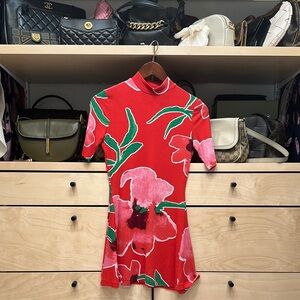 Desigual Floral Red Dress